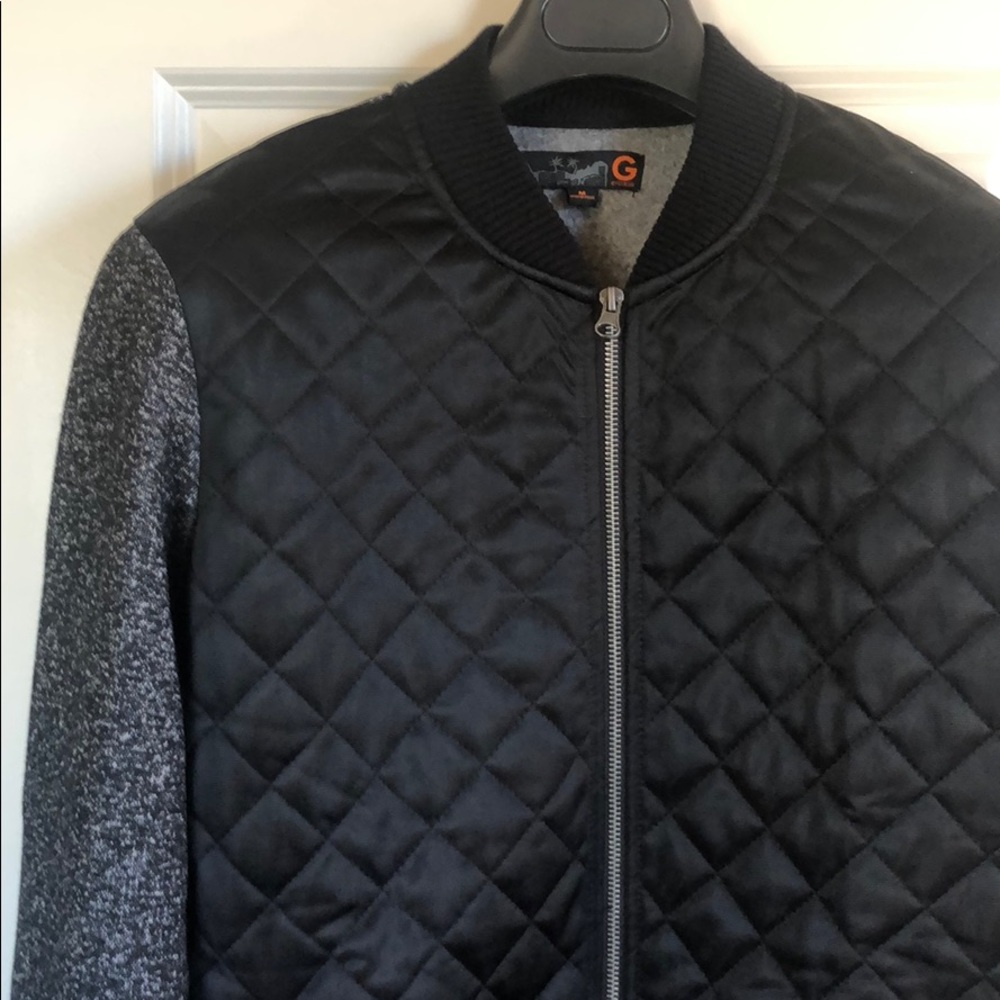 Men’s quilted zip bomber by guess